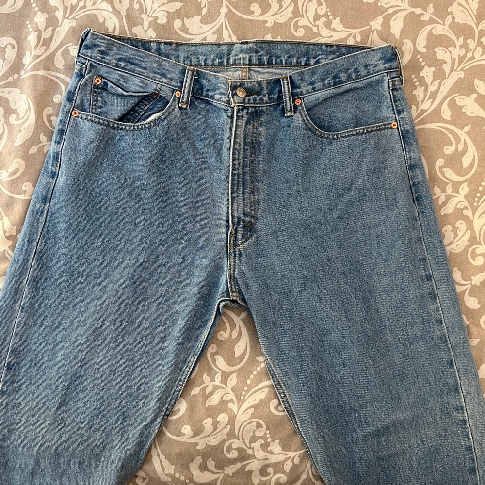 Levi’s 505 W38 L34 blue jeans - Picture 6 of 7